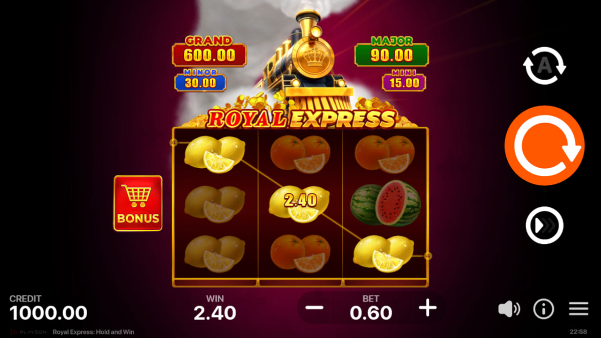 Royal Express: Hold and Win final verdict with mobile play and demo mode