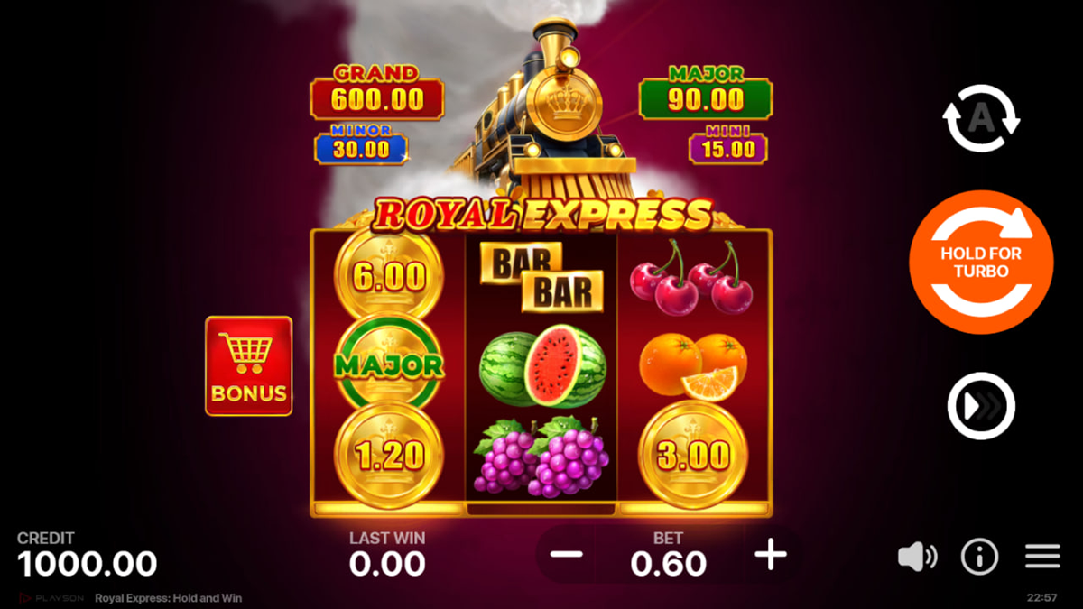 Royal Express: Hold and Win game strategies for demo mode and Bonus Buy