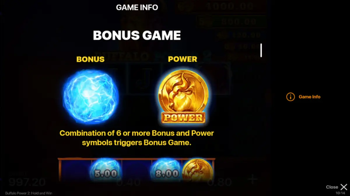 How to play Buffalo Power 2 pokie in demo or real money mode