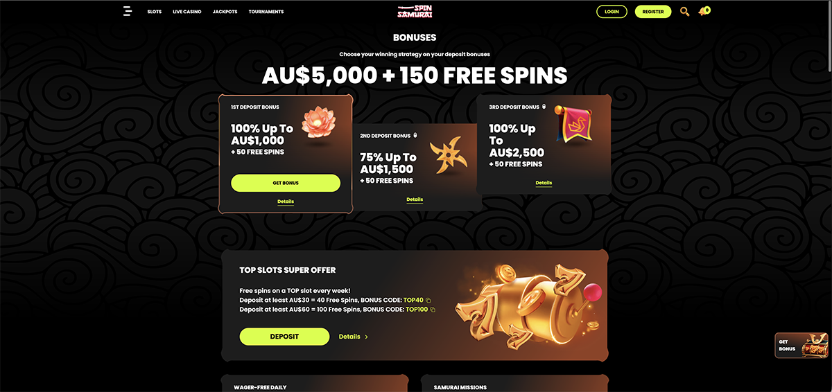 Spinsamurai deposit and withdrawal methods with cards, bank transfer and crypto