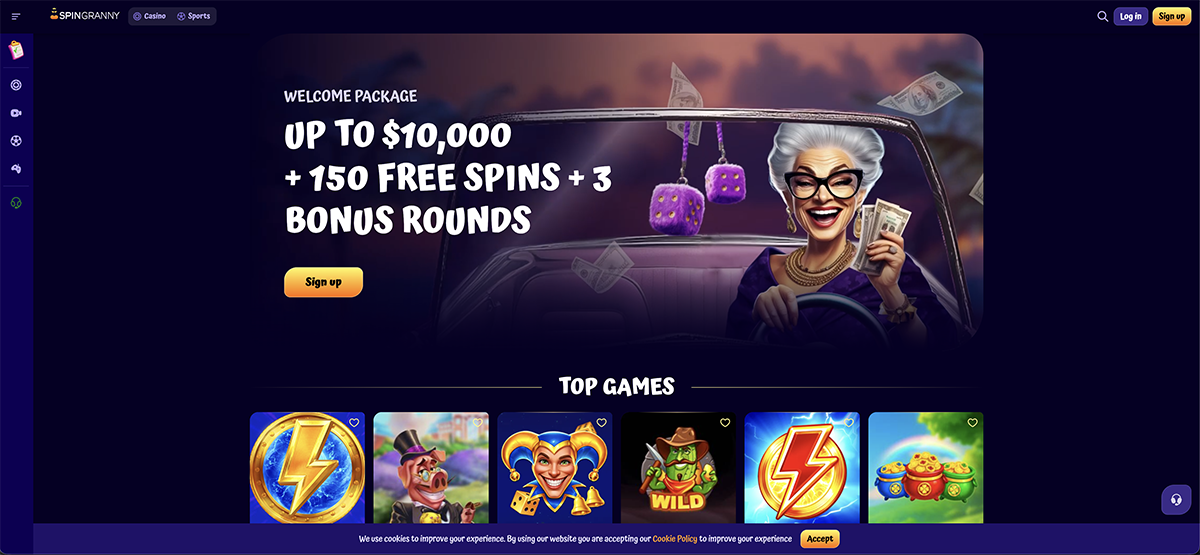 SpinGranny casino details table with key facts for Australian players